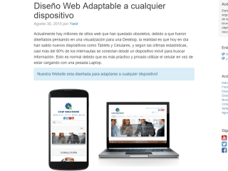 Diseño web adaptable a cualquier dispositivo